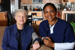 Nurse with her elder female patien